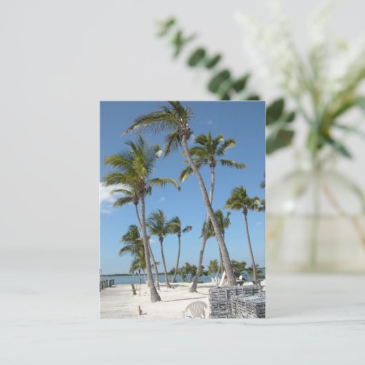 Islamorada Florida Beach Briefkaart (Staand voorkant)