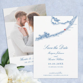 Islamorada Florida Keys Elegante Marine Blauwe Huw Save The Date