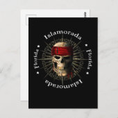 Islamorada Florida Keys Pirate Skull Briefkaart (Voorkant / Achterkant)