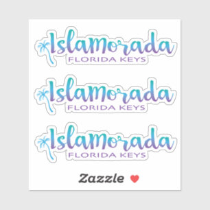 Islamorada Florida Keys-plaat van drie Sticker