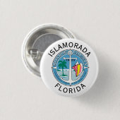 Islamorada - Florida Keys Ronde Button 3,2 Cm (Voorkant /achterkant)