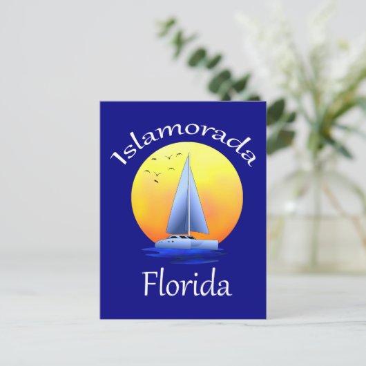 Islamorada Florida Keys Sailing Briefkaart (Staand voorkant)