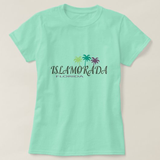 Islamorada Florida met palmbomen T-shirt (Design voorkant)