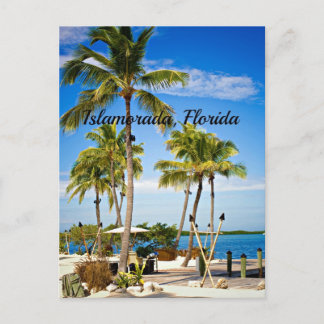 Islamorada, Florida Palmbomen Feestdagenkaart