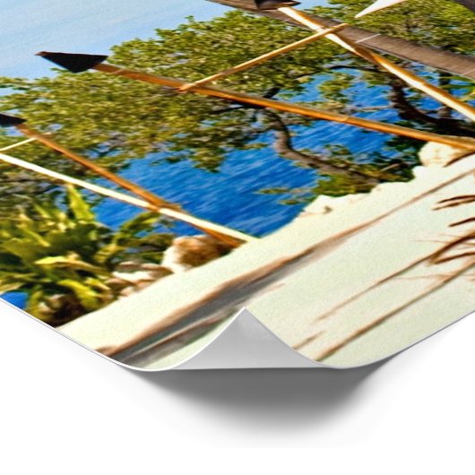 Islamorada, Florida Palmbomen Poster (Hoek)