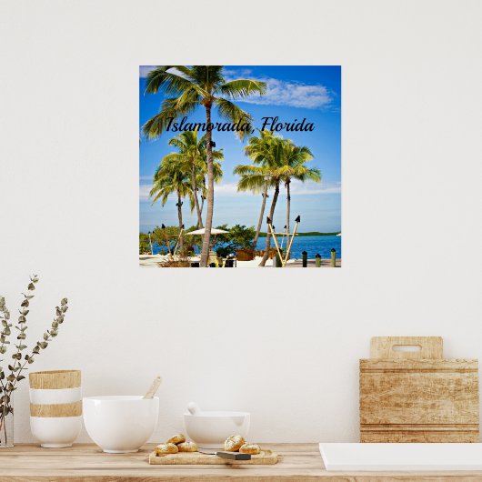 Islamorada, Florida Palmbomen Poster (Keuken)