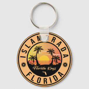 Islamorada Florida Retro Sunset Beach Souvenirs Sleutelhanger