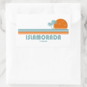 Islamorada Florida Sun Palm Trees Rechthoekige Sticker (Tas)