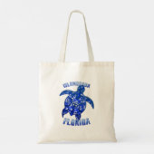 Islamorada Florida Vacation Tribal Turtle Tote Bag (Achterkant)