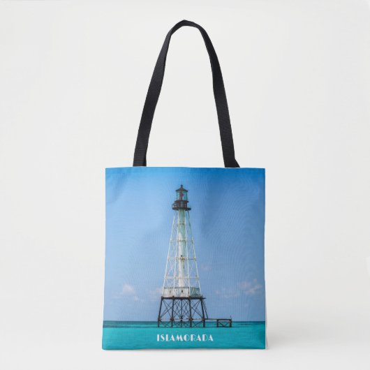 Islamorada Florida Vuurtoren Foto Tote Bag (Voorkant)