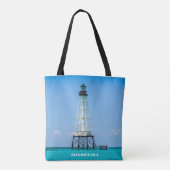 Islamorada Florida Vuurtoren Foto Tote Bag (Achterkant)