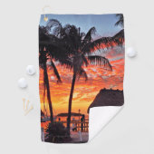 Islamorada, Florida zonsondergang Golfhanddoek (Insitu)