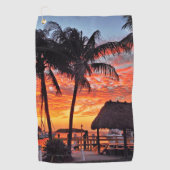 Islamorada, Florida zonsondergang Golfhanddoek (Voorkant)