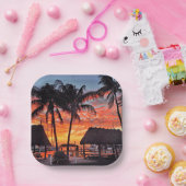 Islamorada, Florida zonsondergang Papieren Bordje (Feest)