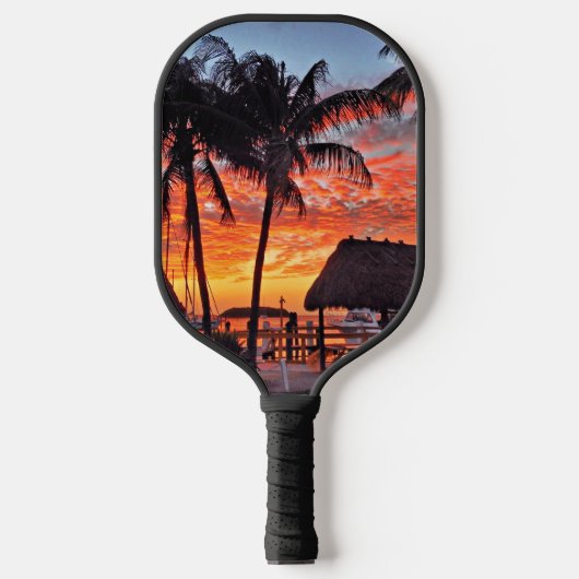 Islamorada, Florida zonsondergang Pickleball Paddle (Voorkant)