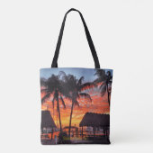 Islamorada, Florida zonsondergang Tote Bag (Achterkant)