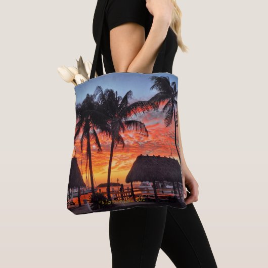 Islamorada, Florida zonsondergang Tote Bag (Dichtbij)