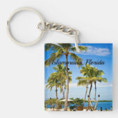 Islamorada, Floridapalmboom Sleutelhanger (Voorkant)