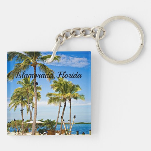 Islamorada, Floridapalmboom Sleutelhanger (Achterkant)