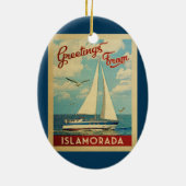 Islamorada Ornament Sailboat  Florida (Achterkant)