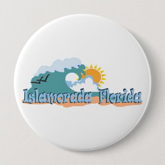 Islamorada. Ronde Button 4,0 Cm (Voorkant)