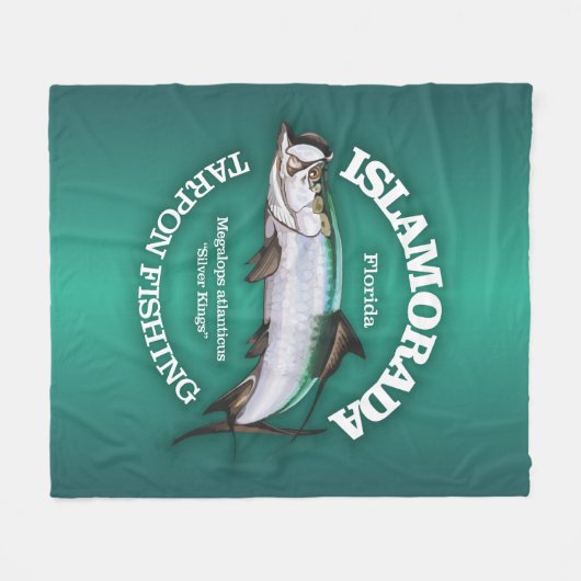 Islamorada (Tarpon) Fleece Deken (Voorkant (Horizontaal))