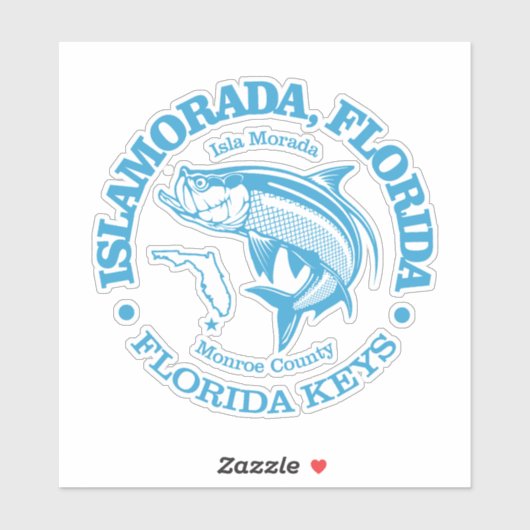Islamorada (tarpon) sticker (Vel)