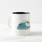 Islamorada. Tweekleurige Koffiemok (Voorkant links)
