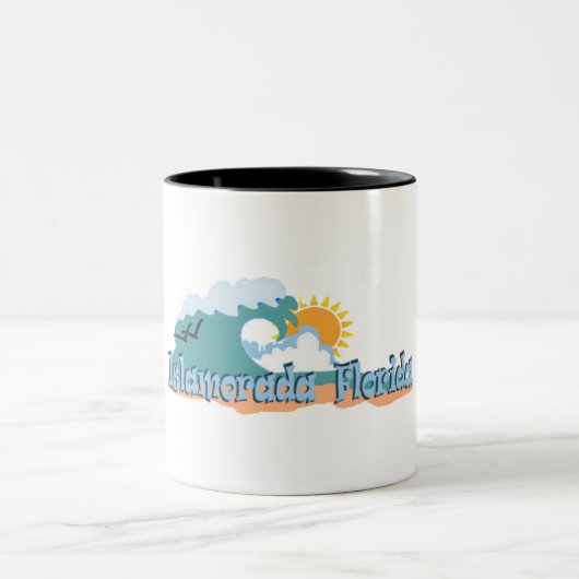 Islamorada. Tweekleurige Koffiemok (Center)