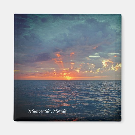 Islamoralda Florida Sunrise Beach Scène Magneet (Voorkant)