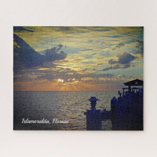 Islamoralda Florida Zittend op de Dock Sunrise Legpuzzel
