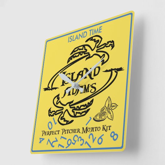 Island Adam Island Time Wall klok (Hoek)