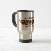 Island Airplane Travel Mug Reisbeker (Voorkant links)