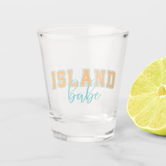 "Island Babe" Shot Glas (Voorkant)