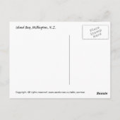 Island Bay, Wellington Briefkaart (Achterkant)