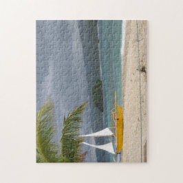 Island Beach Boat Paradise Jigzaag Puzzle Legpuzzel