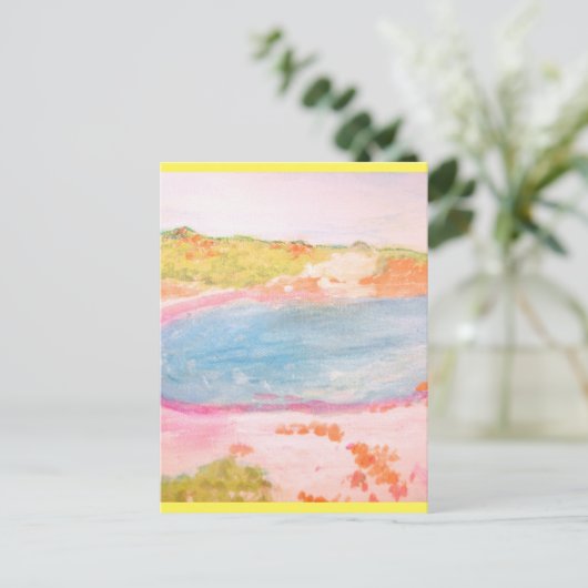 Island Beach Briefkaart (Staand voorkant)