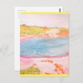 Island Beach Briefkaart (Voorkant / Achterkant)