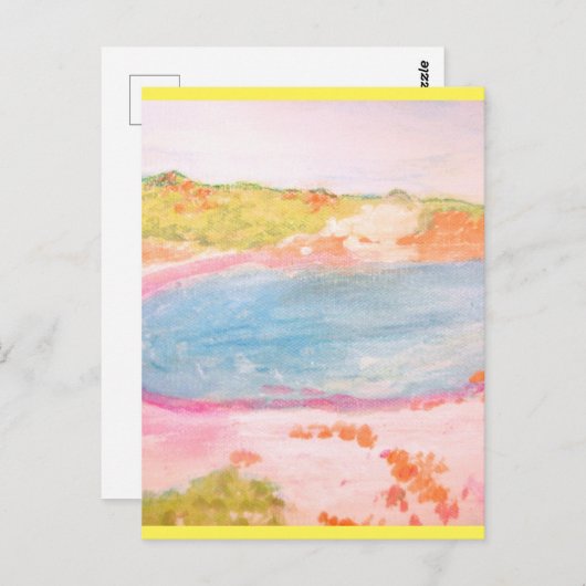 Island Beach Briefkaart (Voorkant / Achterkant)