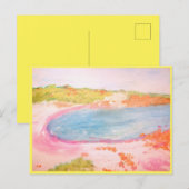 Island Beach Briefkaart (Voorkant / Achterkant)