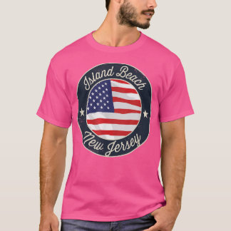 Island Beach - Patriottisch Nieuw-Jersey Souvenir T-shirt