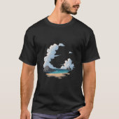 Island Beach Scene T-shirt (Voorkant)