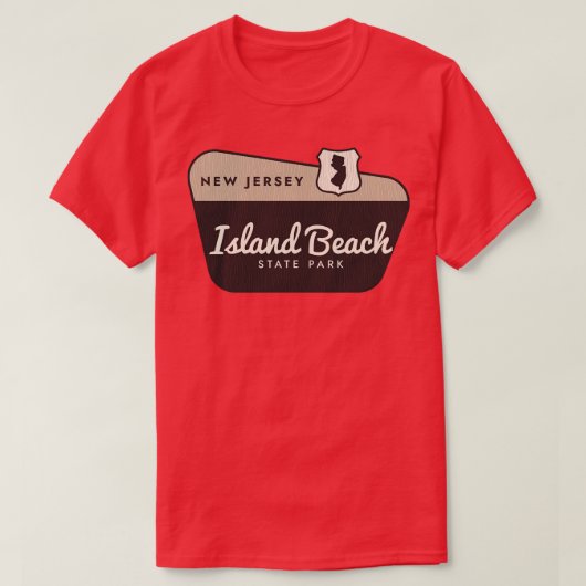 Island Beach State Park, New Jersey Welkomstbord T-shirt (Design voorkant)