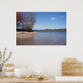 Island Beachfront op het meer Poster (Keuken)