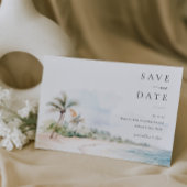 Island Bestemming Bruiloft Sla de datum Foto op Kaart