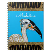 Island Bird Monogram Notitieboek (Voorkant)