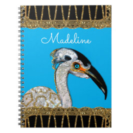 Island Bird Monogram Notitieboek