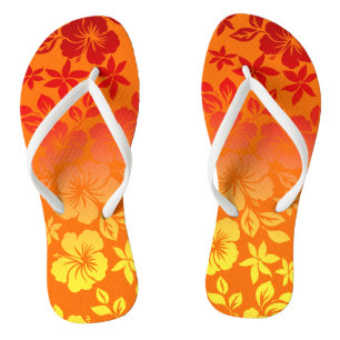 Island Blend Hawaiian Hibiscus Floral Teenslippers