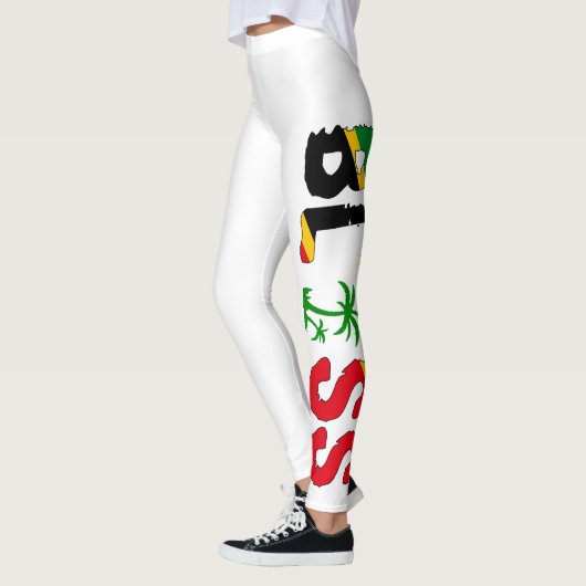 Island Bliss SKN Flag Print Leggings (Links)