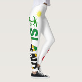 Island Bliss SKN Flag Print Leggings (Rechts)